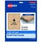 Avery Printable Leaf Flat Cards, 3-1/2" x 5", Matte Kraft Brown Cardstock, Print-to-The-Edge, Laser/Inkjet Printable, 40 Total, Great for Product Branding, Marketing, and More